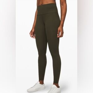 Lululemon wunder  train Olive Green Leggings
28”